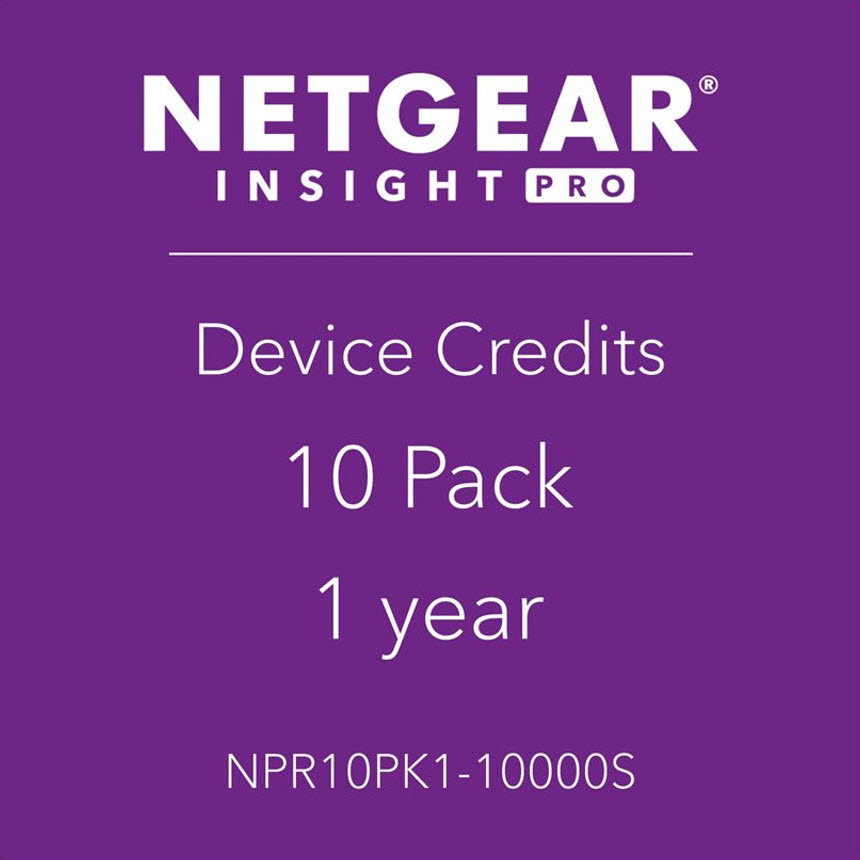 NETGEAR NPR10PK1 Insight Pro Subscription License 10 Devices 1 Year