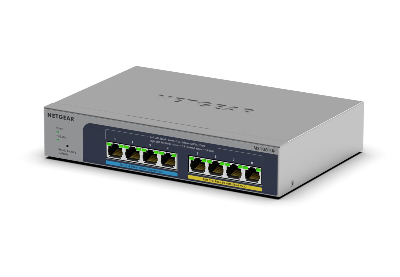 Netgear MS108TUP 8-port Multi-Gigabit (2.5G) Ultra60 PoE++ Ethernet Smart Switch