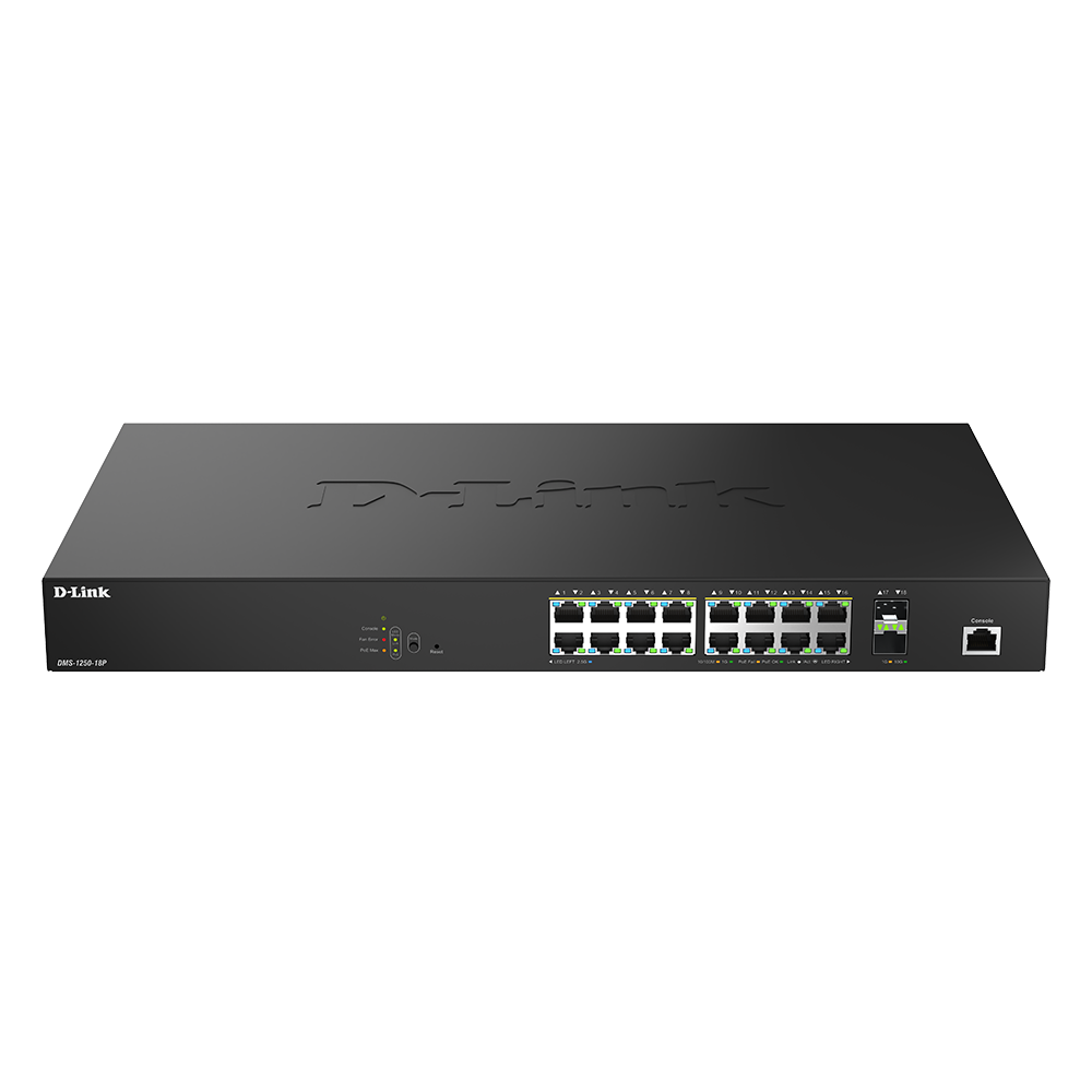 D-Link DMS-1250-18P 18-Port 2.5G Multi-Gigabit PoE++ Smart Managed Switch